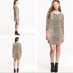 Jcrew leopard print shift dress